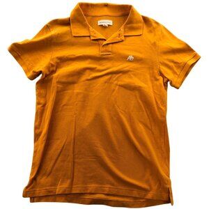 Aeropostale A87 Mens Orange Polo Shirt Size L Short Sleeve Cotton Casual Classic